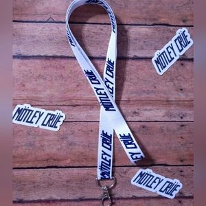Motley Crue Rock Band MUSIC Keychain Keyholder Id Badge Lanyard
